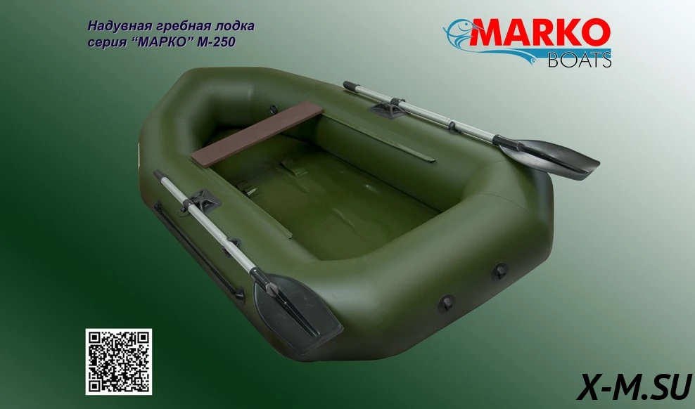 Гребная надувная лодка серия «МАРКО» М-250 Гребная надувная лодка серия «МАРКО» М-250