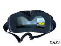 Очки зимние HETOSHI FJ05-2 (двойное стекло) цв.оправы Черный цв.стекла Розово-желтый