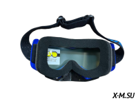 Очки зимние HETOSHI FJ05-2-3 (двойное стекло) цв. оправы Синий цв.стекла сине-розовый