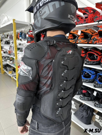 Мотозащита (черепаха с рукавами) Pro-Biker XD4-37 цв. Черный р. XXL